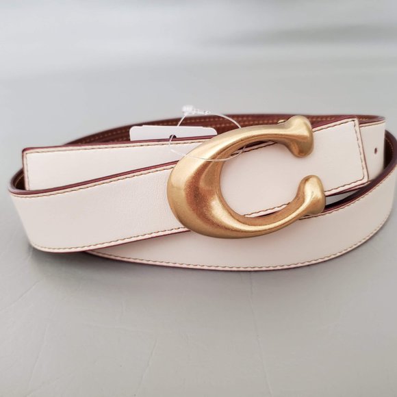 Coach Accessories - NEW COACH C Buckle logo Reversible leather belt